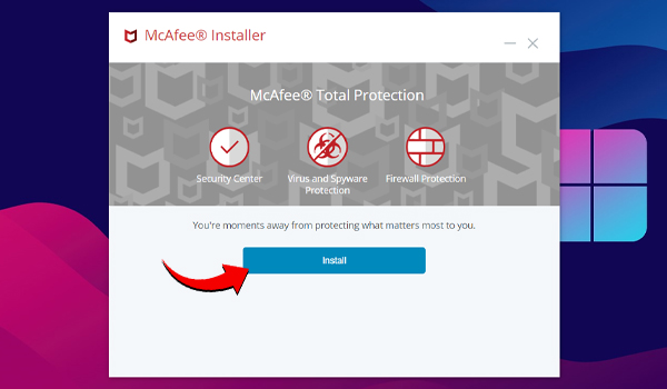 Install McAfee Total Protection